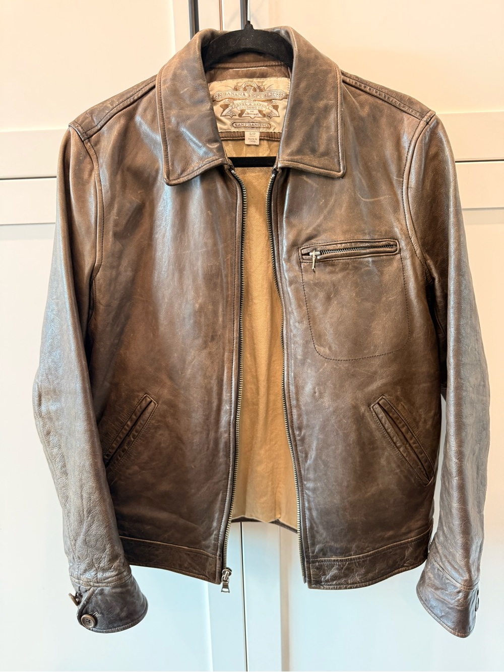 Vintage Banana Republic Brown Leather Jacket